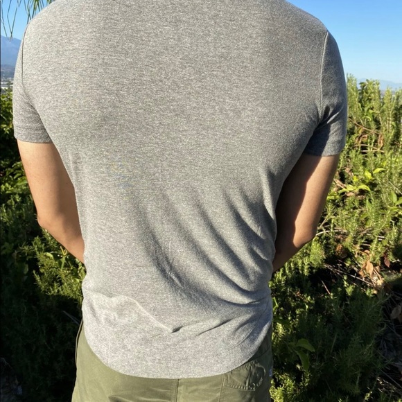 Buck Mason Heather Grey Vintage TriBlend Curve Tee - Picture 3 of 4